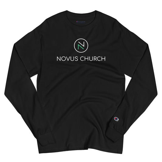 Novus White Logo Champion Longsleeve