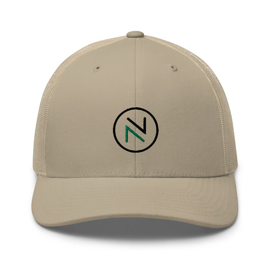 Novus Black Logo Trucker Cap